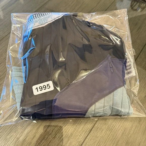 Free People Navy and Gray Cowl Neck Sweater - Picture 8 of 8